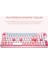 KM-6244 BUNNY Renkli Tuşlu Pembe 2.4 ghz + BT Kablosuz Q Multimedia Klavye + Mouse Set 5
