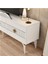 Midasdh Tv Stand (Alt Modül) Beyaz-Altın 3