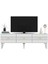 Midasdh Tv Stand (Alt Modül) Beyaz-Altın 4