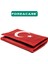 4 Göz Iç Fermuarlı Cırt Kapamalı Kırmızı Asker Cüzdanı Türkiye Bayrak Desen - FC728 4