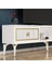 Nildh 150 cm Tv Ünitesi Beyaz Altın 4