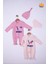 Babyhola %100 Pamuk I Love Mummy 2'li Çıtçıtlı Patikli Tulum Önlük Bere 4'lü Takım 539 1