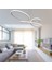 TT041-BY Tt Aydınlatma Trend Modeli Mat Beyaz LED Avize 3