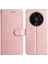 Anti-Düşen Telefon Kılıfı Için Xiaomi Poco C61 4g Kılıf Cüzdan Standı Deri Ipek Doku Telefon Kapağı-Gül Altın (Yurt Dışından) 1