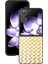 Anti-Düşen Telefon Kılıfı Için Xiaomi Mix Flip 5g Kılıf Dokuma Doku Pu Deri Kaplamalı Pc Cep Telefonu Kapağı-Altın (Yurt Dışından) 2