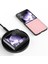 Anti-Düşen Telefon Kılıfı Için Xiaomi Mix Flip 5g Kılıf Dokuma Doku Pu Deri Kaplamalı Pc Cep Telefonu Kapağı-Pembe (Yurt Dışından) 5