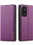 Anti-Düşen Telefon Kılıfı Için Xiaomi Redmi Not 12 Pro 4g Kılıf Pu Deri Cüzdan Halkalı Telefon Kılıfı Kapak-Mor (Yurt Dışından) 1