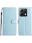 Anti-Düşen Telefon Kılıfı Xiaomi Poco X6 5g Cüzdan Kılıf Deri Folyo Telefon Kapağı Manyetik Toka-Mavi (Yurt Dışından) 1