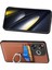 Anti-Düşen Telefon Kılıfı Için Xiaomi Poco F6 5g Kılıf Kart Yuvaları Halka Tutucu Kickstand Telefon Kapağı-Kahverengi (Yurt Dışından) 4
