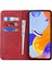 Anti-Düşen Telefon Kılıfı Xiaomi Redmi Için Not 11 Pro Kılıf Buzağı Dokusu 3 Kart Yuvaları Renk Ekleme Deri Telefon Kapağı-Kırmızı + Siyah (Yurt Dışından) 2