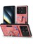 Anti-Düşen Telefon Kılıfı Için Xiaomi Poco F6 Pro Retro Kılıf Halka Tutucu Kickstand Deri + Tpu Kaymaz Koruyucu Kapak Kart Yuvaları-Pembe (Yurt Dışından) 2