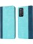 Anti-Düşen Telefon Kılıfı Xiaomi Redmi Için Not 11 Pro Kılıf Buzağı Dokusu 3 Kart Yuvaları Renk Ekleme Deri Telefon Kapağı-Açık Mavi + Koyu Mavi (Yurt Dışından) 1