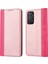 Anti-Düşen Telefon Kılıfı Xiaomi Redmi Için Not 11 Pro Kılıf Buzağı Dokusu 3 Kart Yuvaları Renk Ekleme Deri Telefon Kapağı-Pembe Kırmızı (Yurt Dışından) 1