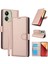Anti-Düşen Telefon Kılıfı Için Xiaomi Poco M6 5g Kılıf Pu Deri Telefon Cüzdan Kapak ile El Kayışı-Pembe (Yurt Dışından) 1