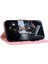 Anti-Düşen Telefon Kılıfı Xiaomi Poco F6 5g Kılıf Cüzdan Kedi Desen Baskılı Deri Telefon Kapağı-Pembe (Yurt Dışından) 3