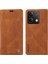 Xiaomi Poco X6 5g Durumda Anti-Düşen Telefon Kılıfı Deri Cilt-Dokunmatik Telefon Kapağı Manyetik Otomatik Emilmiş-Kahverengi (Yurt Dışından) 1
