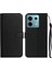 Anti-Düşen Telefon Kılıfı Xiaomi Poco X6 5g Kılıf Pu Deri Flip Telefon Kapak Cüzdan Kart Yuvası Tutucu-Siyah (Yurt Dışından) 1