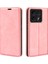 Anti-Düşme Telefon Kılıfı Için Xiaomi 14T Kılıf Cilt-Dokunmatik Deri Cüzdan Telefon Kapağı-Pembe (Yurt Dışından) 1