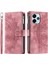 Anti-Düşen Telefon Kılıfı Xiaomi Redmi 13 5g/4g Cüzdan Kılıf Pu Deri Telefon Kapak Mandala Çiçek Desen-Gül Altın (Yurt Dışından) 1