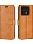 Anti-Düşen Telefon Kılıfı Xiaomi 14T Standı Kılıf Çizilmez Buzağı Doku Deri Telefon Kapağı-Sarı (Yurt Dışından) 1