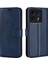 Xiaomi 14T Standı Kılıf Için Anti-Düşen Telefon Kılıfı Çizilmez Buzağı Doku Deri Telefon Kapağı-Mavi (Yurt Dışından) 1