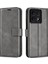Xiaomi 14T Standlı Kılıf Için Düşmeyen Telefon Kılıfı Çizilmez Buzağı Dokusu Deri Telefon Kapağı-Gri (Yurt Dışından) 1