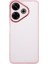 Anti-Düşme Telefon Kılıfı Xiaomi Redmi 13 5g/4g Tpu Kılıf Temperli Cam-Şeffaf Pembe ile Elektroliz Çerçeve (Yurt Dışından) 2
