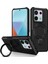 Anti-Düşen Telefon Kılıfı Için Xiaomi Poco X6 5g Kılıf Halka Tutucu Kickstand Tpu + Pc Telefon Kapağı-Siyah (Yurt Dışından) 1