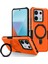 Anti-Düşen Telefon Kılıfı Için Xiaomi Poco X6 5g Kılıf Halka Tutucu Kickstand Tpu + Pc Telefon Kapağı-Turuncu (Yurt Dışından) 1