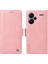 Anti-Düşen Telefon Kılıfı Xiaomi Redmi Için Not 13 Pro + 5g Kılıf Pu Deri Cüzdan Telefon Kapak Cilt Dokunmatik Duygu-Pembe (Yurt Dışından) 1