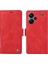 Anti-Düşen Telefon Kılıfı Xiaomi Redmi Için Not 13 Pro + 5g Kılıf Pu Deri Cüzdan Telefon Kapak Cilt Dokunmatik Duygu-Kırmızı (Yurt Dışından) 1