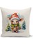 Yılbaşı Serisi Çift Tarafı Dijital Baskılı 4'lü Kırlent Kılıfı Seti (Christmas Noel Cushion Cover) 2