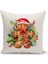 Yılbaşı Serisi Çift Tarafı Dijital Baskılı 4'lü Kırlent Kılıfı Seti (Christmas Noel Cushion Cover) 5