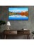 Dağ Yansıma Manzara Cam Tablo 4mm Dayanıklı Temperli Cam Mountain Reflection Landscape Glass Table 4mm Durable Tempered Glass 4
