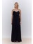 Rosalie Askılı Abiye Elbise Siyah 3