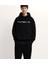 Porsche Ön ve Sırt Baskılı Siyah 3 Ip Kalın Kumaş Unisex Sweatshirt Hoodie 4