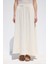 Geniş Kesim Müslin Etek Ekru 5