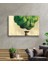 Yeşil Illüstrasyon Cam Tablo 4mm Dayanıklı Temperli Cam Green Illustration Glass Wall Art 2
