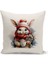 Yılbaşı Serisi Çift Tarafı Dijital Baskılı 8'li Kırlent Kılıfı Seti (Christmas Noel Cushion Cover) 3