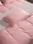 Pamuk Saten Yastık Kılıfı Dahil Nevresim Seti Çift Kişilik 200x220 Pembe 2