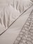 Premium Lastikli Çarşaf Dahil Nevresim Takımı Çift Kişilik 200 x 220 cm Ekru 2