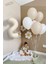 Tema Doğum Günü Seti Bej Krem Rakam Retro Yaş Tema Doğum Günü Bahar Konsept Balon 1