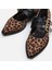 Mary Jane Leopar Desenli Kadın Loafer 4