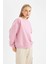 Coool Oversize Bisiklet Yaka Kalın Basic Sweatshirt A4177AX24WN 3