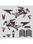 Bajaj Pulsar 200 NS Project 46 Rossi Shark Design Sticker Set Koyu Gri 2