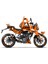 KTM Duke 250 Xtreme Lines Design Sticker Set Turuncu-Siyah-Beyaz (2011-2016) 1