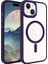 Apple iPhone 13 Kılıf Wireless Şarj Özellikli Zore Krom Magsafe Silikon Kapak 1