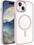 Apple iPhone 13 Kılıf Wireless Şarj Özellikli Zore Krom Magsafe Silikon Kapak 1
