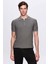 Slim Fit Haki Rayon Polo Yaka Fermuarlı Triko T-Shirt 1