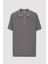 Slim Fit Haki Rayon Polo Yaka Fermuarlı Triko T-Shirt 5
